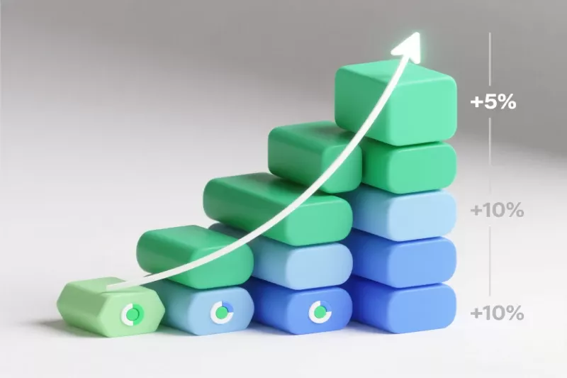 Visual representation of bankroll management showing progressive growth and financial strategy